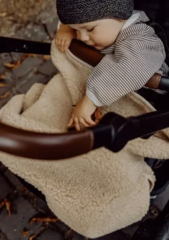 Merino Teddy Kuscheldecke Essential Beige 90 x 75 cm