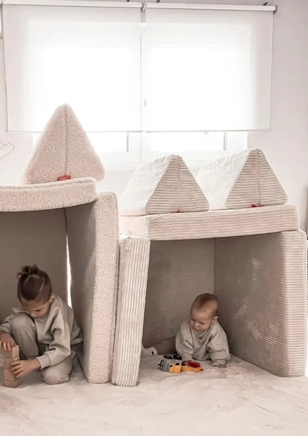 Mini Spielsofa Cord Koala Grau