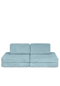 Mini Spielsofa Cord Lagune Blau