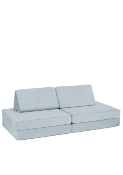 Mini Spielsofa Velours Arktis Blau