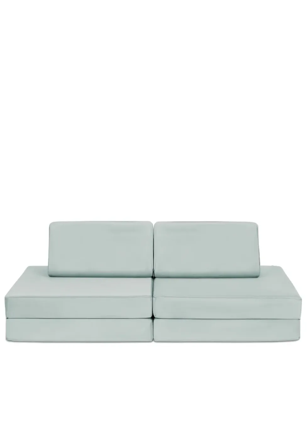 Mini Spielsofa Velours Minz Hellgrün