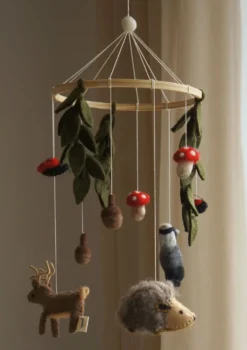 Mobile 'Woodland with Mushrooms/Ladybug'