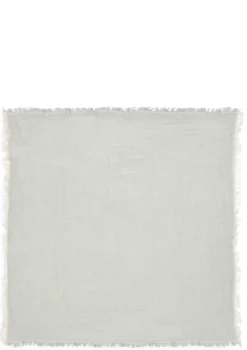 Musselin Decke 'Fringe Stripe' Sea Green 120 x 120 cm