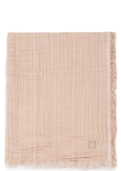 Musselin Decke Wiege 'Fringe' Moonstone 100 x 75 cm