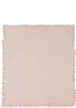 Musselin Decke Wiege 'Fringe' Moonstone 100 x 75 cm