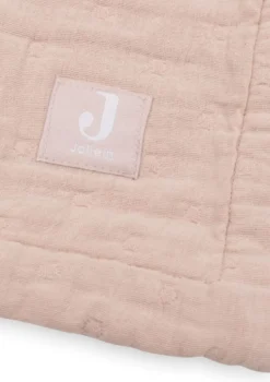 Musselin Decke Wiege 'Jacquard' Wild Rose 100 x 75 cm