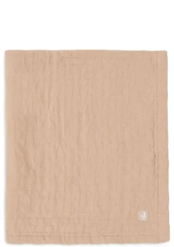 Musselin Decke Wiege 'Jacquard' Biscuit 100 x 75 cm