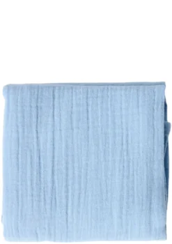 Musselin Mulltuch 'Swaddle Uni Medium' Light Blue 70 x 70 cm