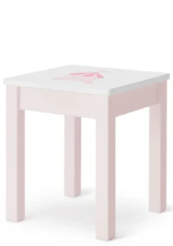Nachttisch rosa handbemalt