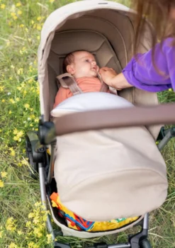 Neugeborenen-Aufsatz 'Nest to Seat' für 'Aer2' Sandy Taupe