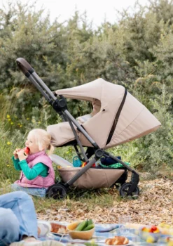 Neugeborenen-Aufsatz 'Nest to Seat' für 'Aer2' Sandy Taupe