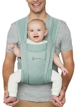 Neugeborenentrage 'Embrace' Soft Air Mesh Sage