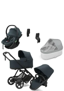 Newborn Travel Bundle 'Charm' Darkest Blue
