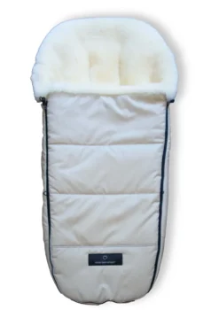 Premium Lammfell-Fußsack Limited Edition dune-beige