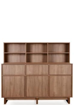 Regalaufsatz für Kommode XL 'Kyo' Walnut