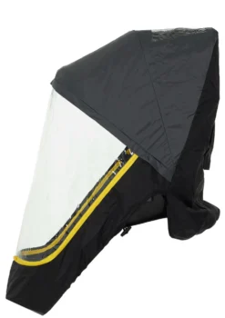 Regenverdeck transparent / schwarz
