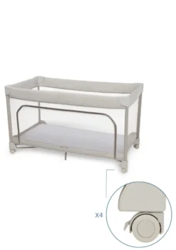 Reisebett 'Merlin' Elegance Beige 120 x 60 cm