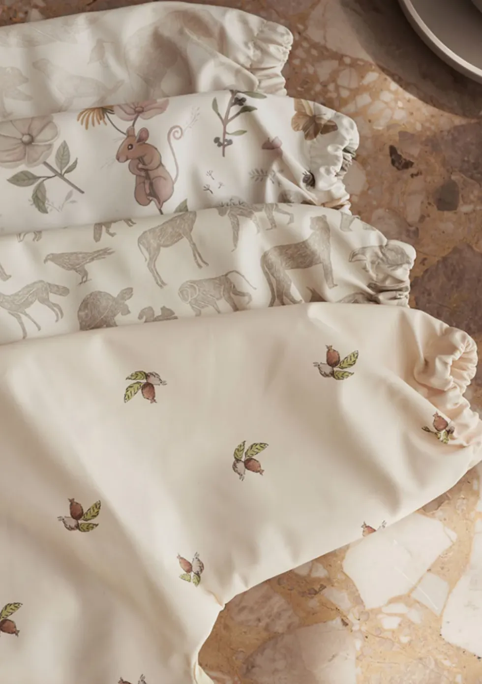 Ärmellätzchen 'Animals' Olive Green