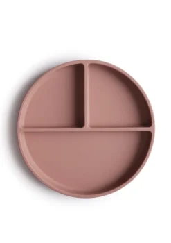 Silikon Teller mit Saugnapf Cloudy Mauve