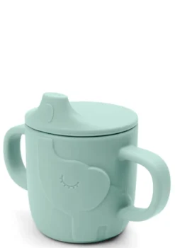 Silikon Trinklernbecher 'Peekaboo' Elphee blau