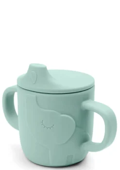 Silikon Trinklernbecher 'Peekaboo' Elphee blau