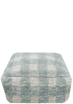Sitzpouf 'Vichy' Blue Sage