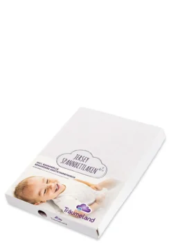 Spannbettlaken für Kinderwagen & Beistellbetten Jersey Weiß