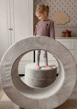 Spiel-Element 'Donut' Cord Kirschblüte Rosa