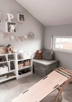 Spielsofa Cord Koala Grau