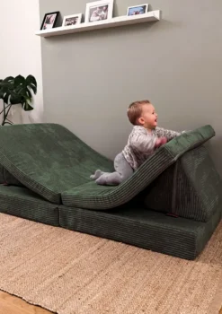 Spielsofa Cord Tannen Grün