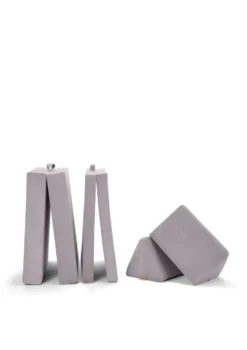 Spielsofa Velours Mond Grau