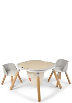 Spieltisch & Stühle Set Graphit Grau