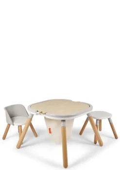 Spieltisch & Stühle Set Graphit Grau