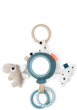 Spielzeuganhänger mit Spiegel 'Happy Clouds' blau