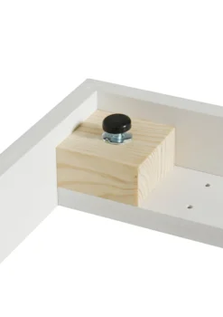 Standregal 'Wood' vertikal 3 x 5 / weiß mit Sockel
