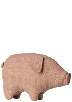Stofftier 'Polly Pork' rosa-kariert klein