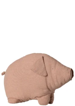 Stofftier 'Polly Pork' rosa-kariert groß