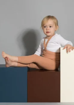 Strumpfhose mit Trägern ohne Fuß light brown