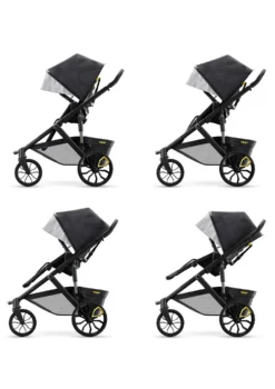 Switchback Kinderwagen Travel-Set dunkelgrau / schwarz