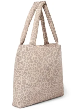 Tasche 'Puffy Mom-Bag' Beige Leopard
