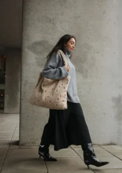 Tasche 'Teddy Mom-Bag' Ecru Hearts