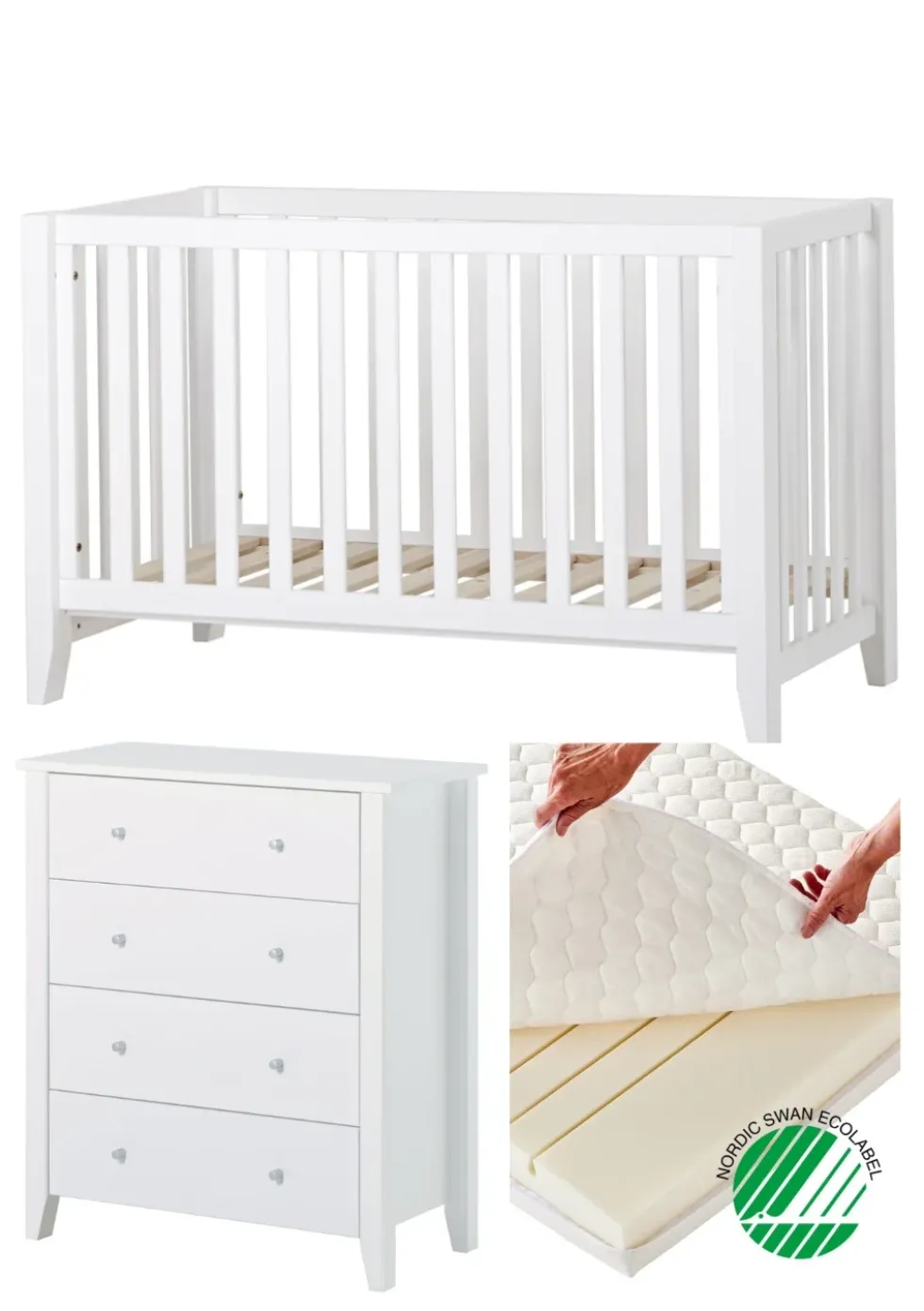 3-teiliges Babyzimmer-Set 'ANTON & CHRISTIAN'