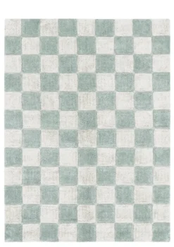 Teppich im Fliesenlook 'Kitchen Tiles' Blue Sage waschbar 160 x 120 cm