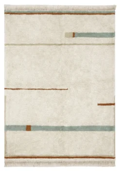 Teppich 'Lanes Vintage' Blue waschbar 130 x 90 cm