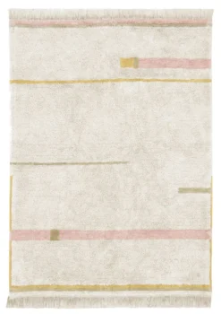 Teppich 'Lanes Vintage' Nude waschbar 130 x 90 cm