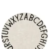 Teppich mit Buchstaben 'ABC' waschbar Ø 150 cm