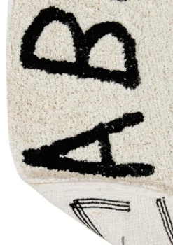 Teppich mit Buchstaben 'ABC' waschbar Ø 150 cm