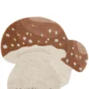Teppich mit Pilz-Motiv 'Boletus' waschbar 120 x 120 cm