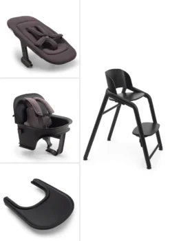 Ultimatives Hochstuhl-Set 'Giraffe' Schwarz