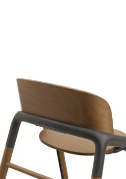 Ultimatives Hochstuhl-Set 'Giraffe' warmes Holz / Grau